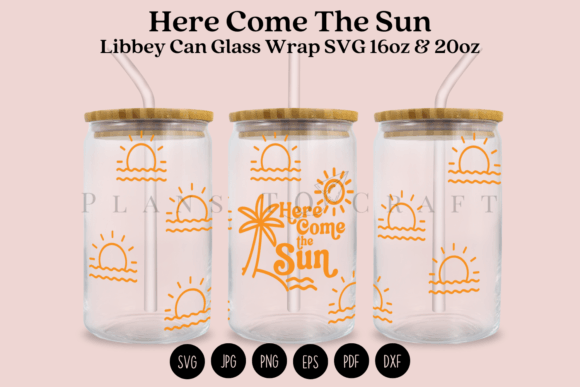 Download Here Come the Sun Libbey Can Glass Wrap - Here come the sun Collection