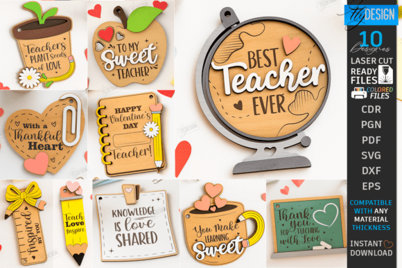 Download Valentine’s Day Teacher Gifts Laser Set - Set Collection
