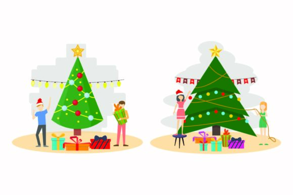 Download Christmas Decoration Holiday Vector Set - Set Collection