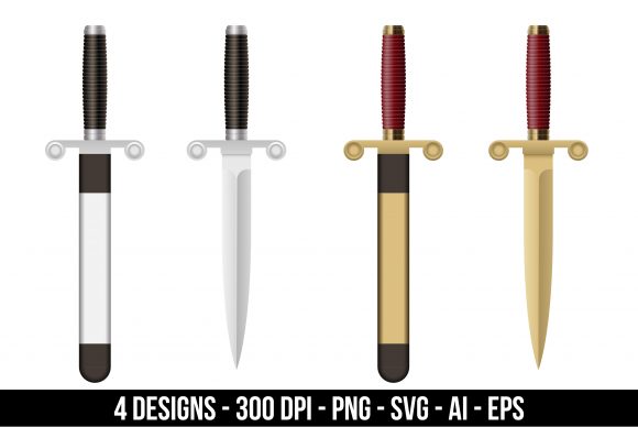 Download Battle Dagger Clipart Set - Set Collection