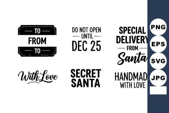 Download Christmas Gift Tags Vector Set - Set Collection
