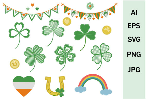 Download Set of St. Patrick's Day Clip Art - Set Collection