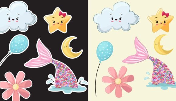 Download Kid's Stickers Pattern and Planner Set - Set Collection