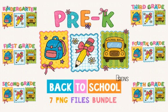Download Back to School PNG Bundle Clipart Set - Set Collection