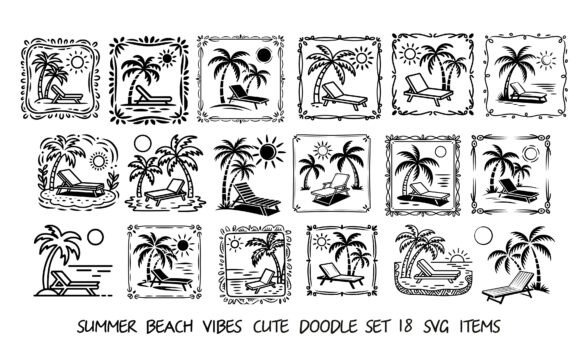 Download Summer Beach Vibes Svg Set - Set Collection