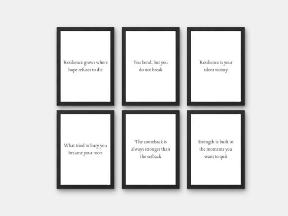 Download Resilience Motivational Quote Poster Set - Set Collection