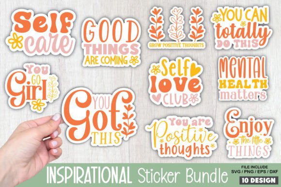 Download Inspirational Stickers SVG Bundle - Inspirational stickers Collection